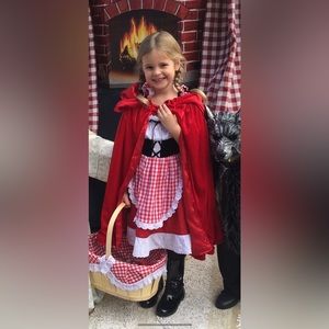 Little Red Riding Hood Dress and Cape.  Chasing Fireflies